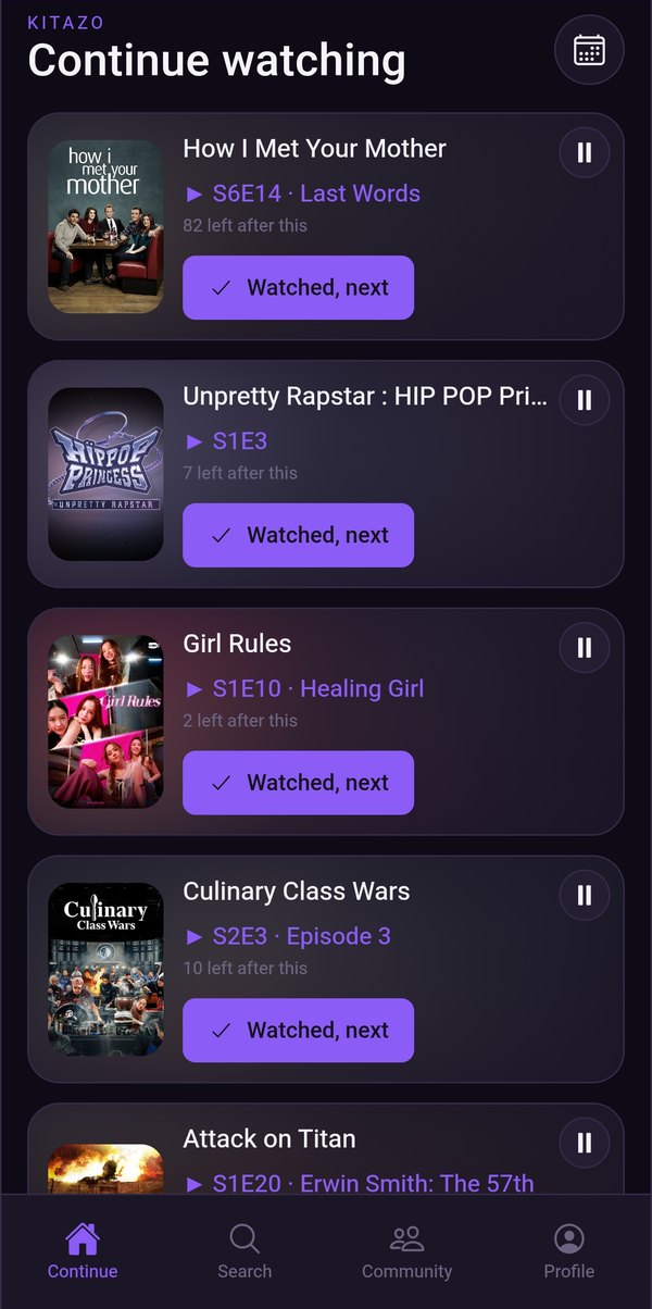 Kitazo — Your free film & TV diary